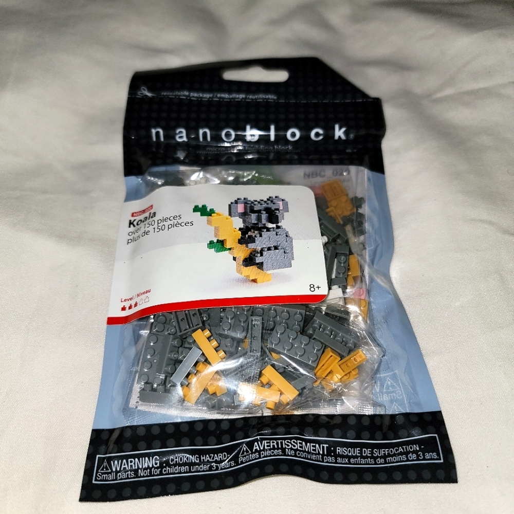 Nanoblock Micro Size Building Block, Koala, NBC-020